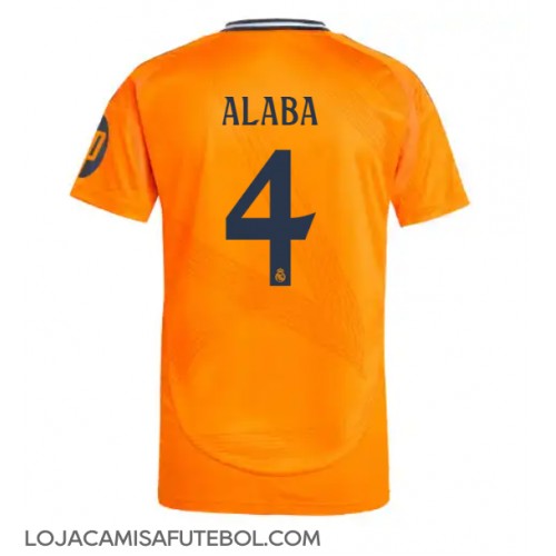 Camisa de Futebol Real Madrid David Alaba #4 Equipamento Secundário 2024-25 Manga Curta